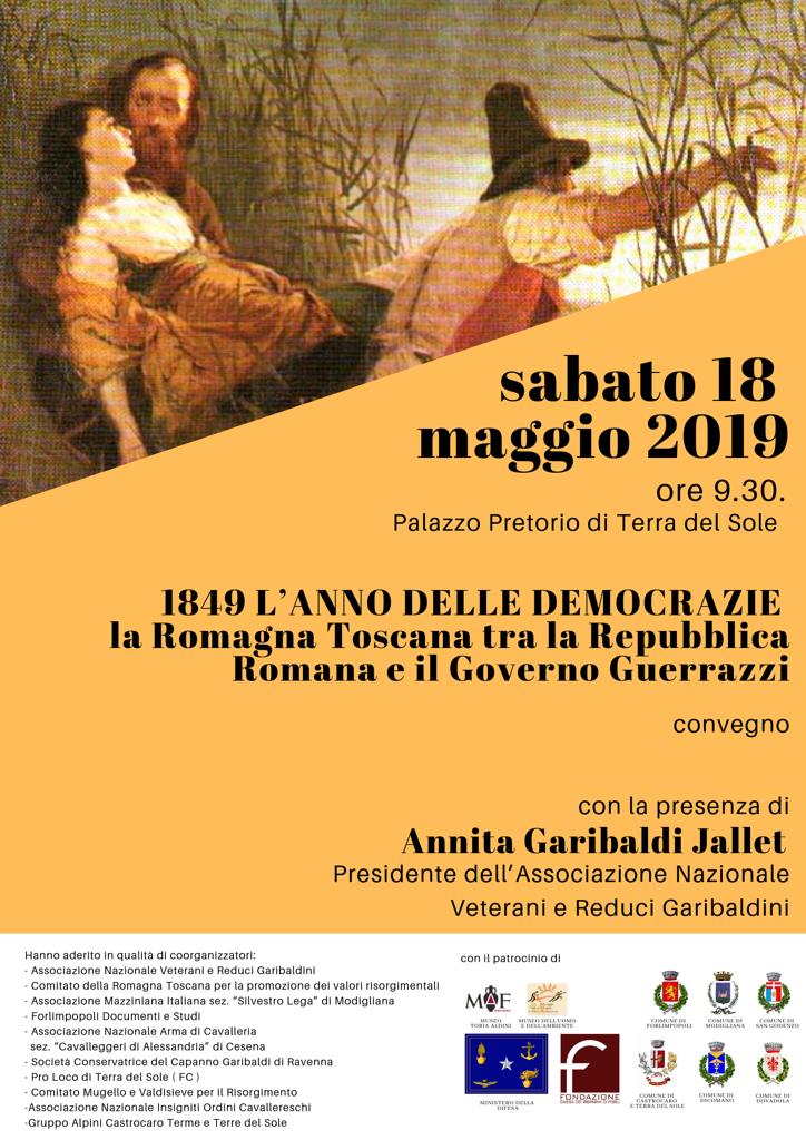 "1849, l'anno delle democrazie" convegno a Terra del Sole