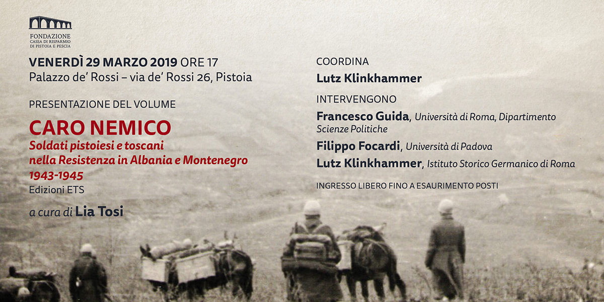 A Pistoia presentazione di "Caro nemico"