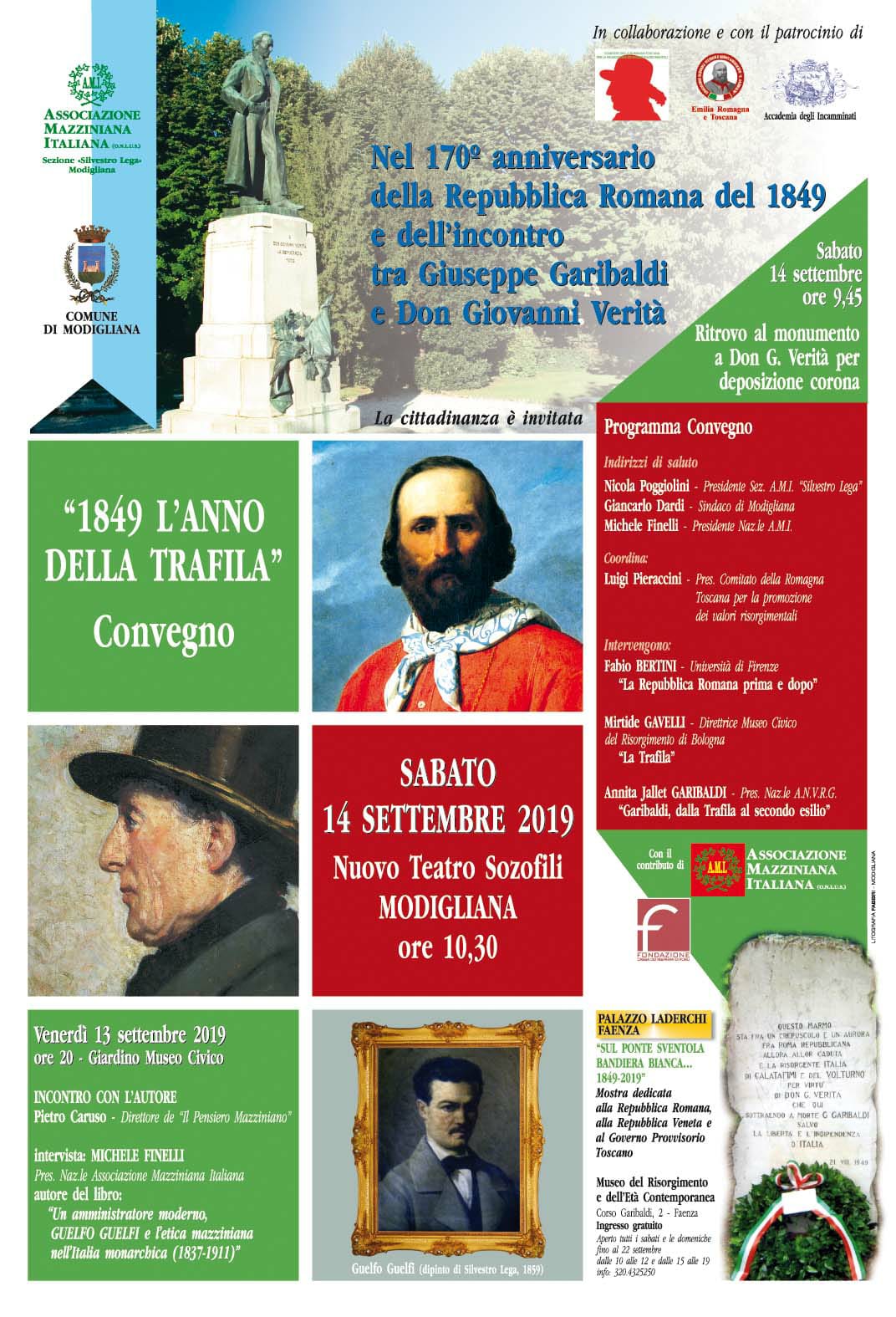 Modigliana nel 170° della Trafila Garibaldina