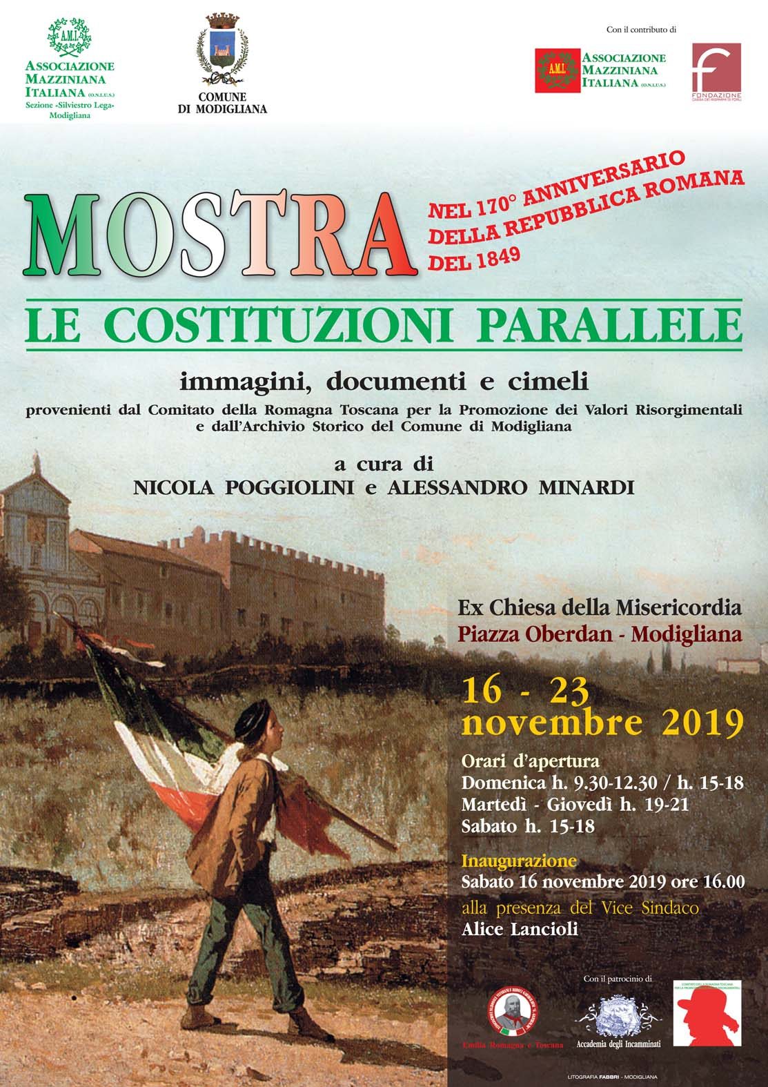 A Modigliana mostra sulle Costituzioni parallele