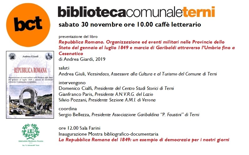 A Terni un libro sulla Repubblica Romana