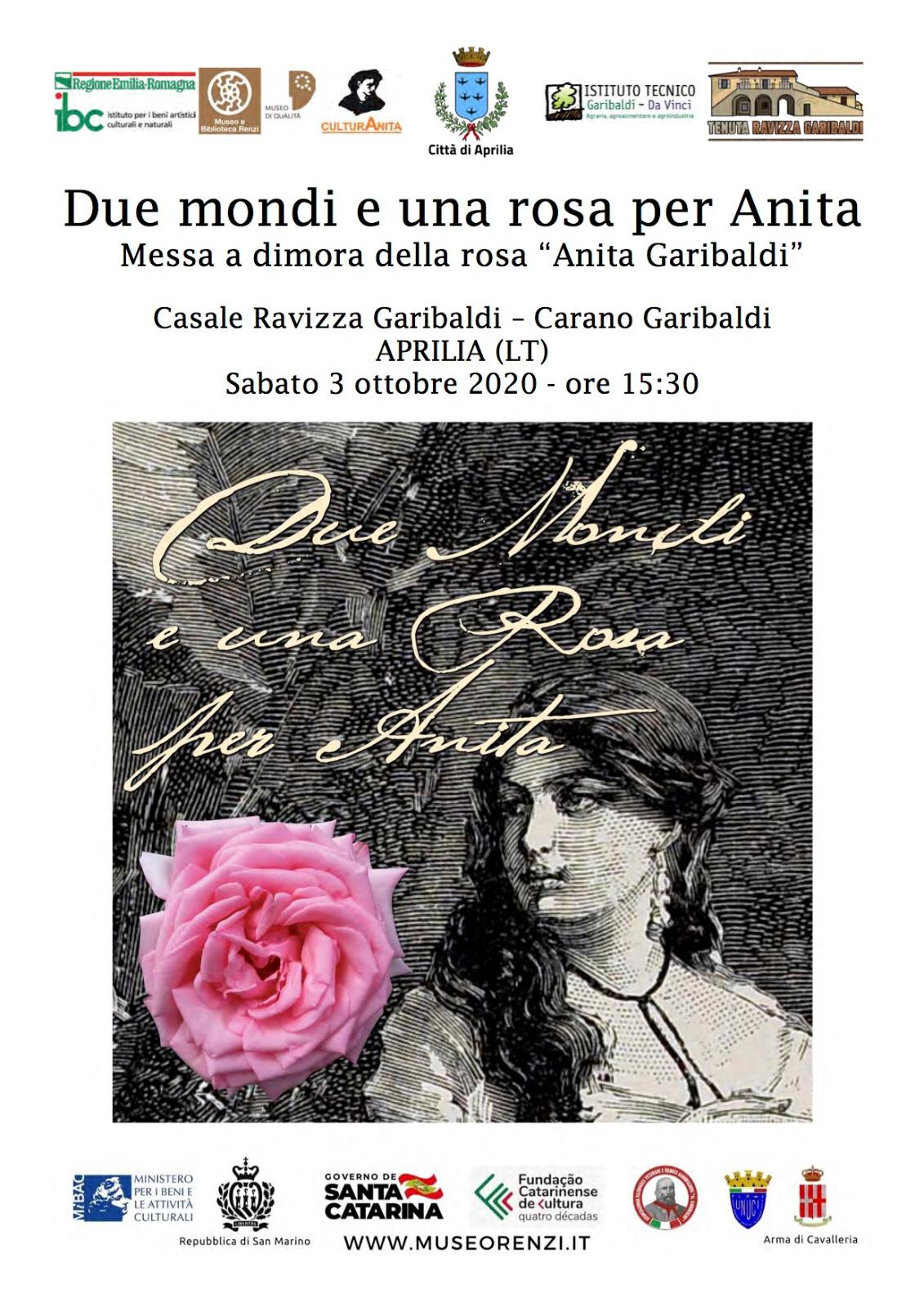 A Carano inaugurazione della "Rosa di Anita"