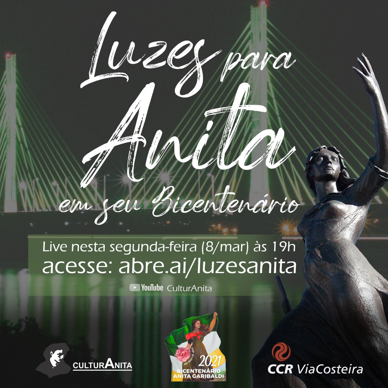 Inaugurazione del ponte Anita Garibaldi a Laguna (Brasile)