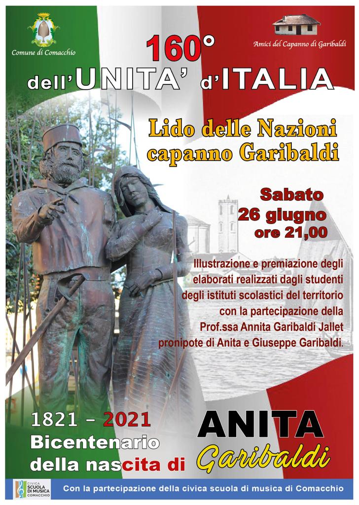 Bicentenario di Anita - Premiazione alunni a Lido delle Nazioni (FE)