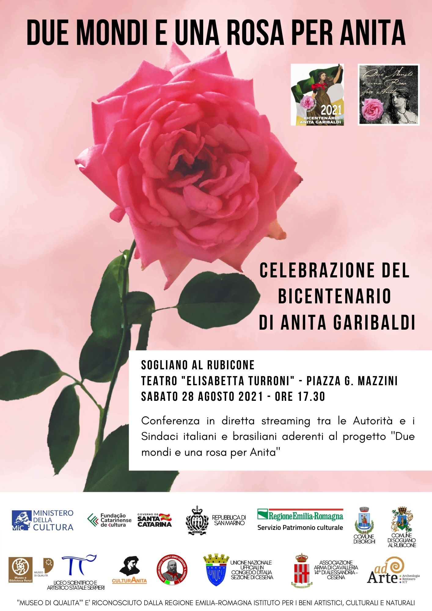 Due mondi e una rosa per Anita - Evento del bicentenario