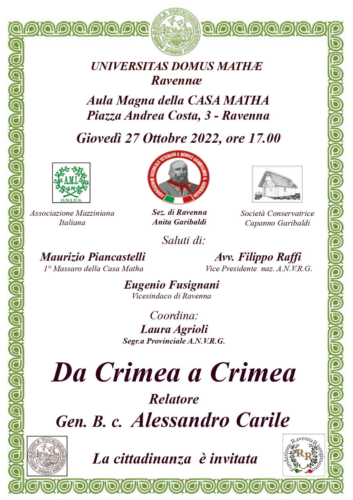"Da Crimea a Crimea" a Ravenna