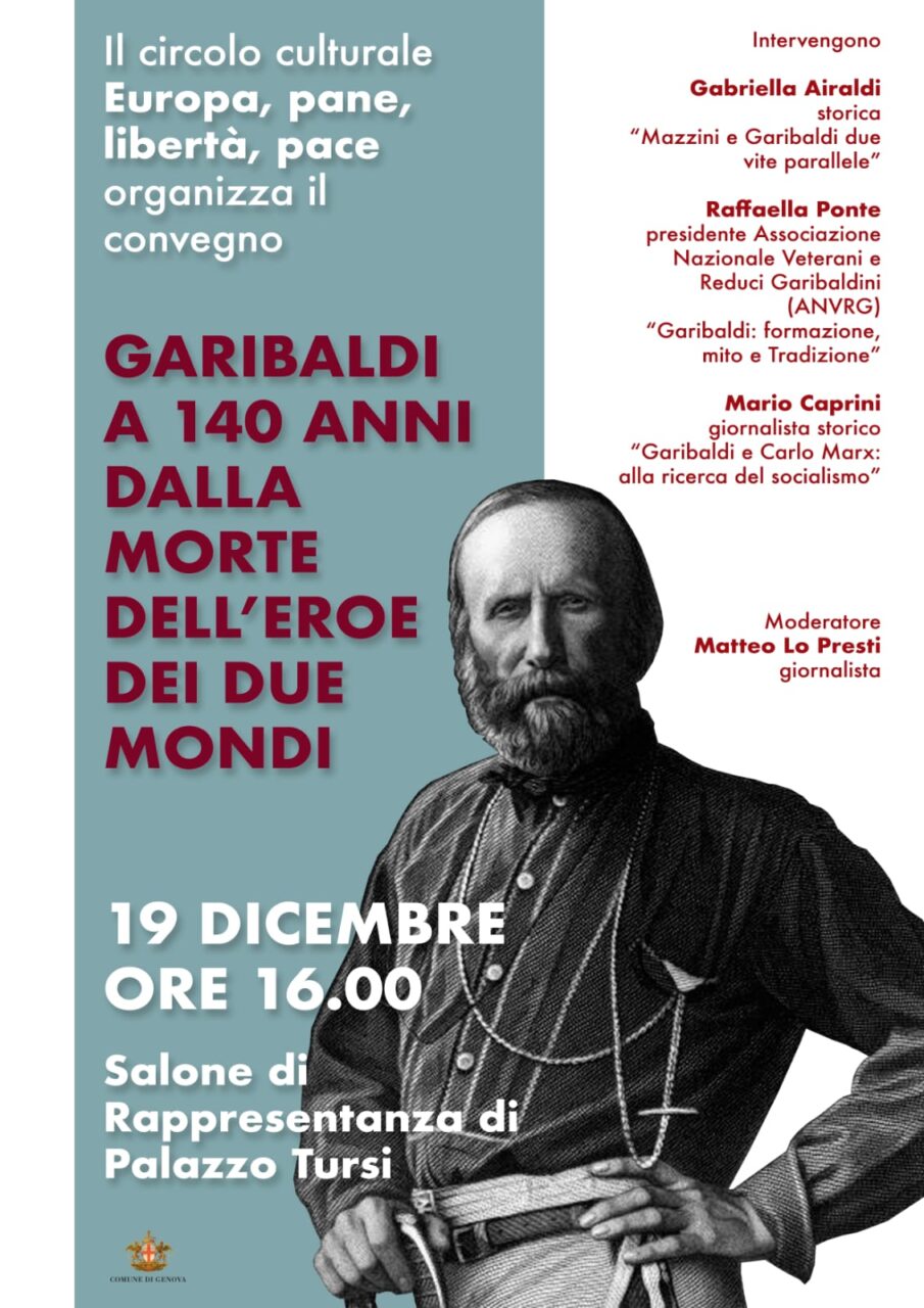 Genova - A 140 anni dalla morte di Garibaldi