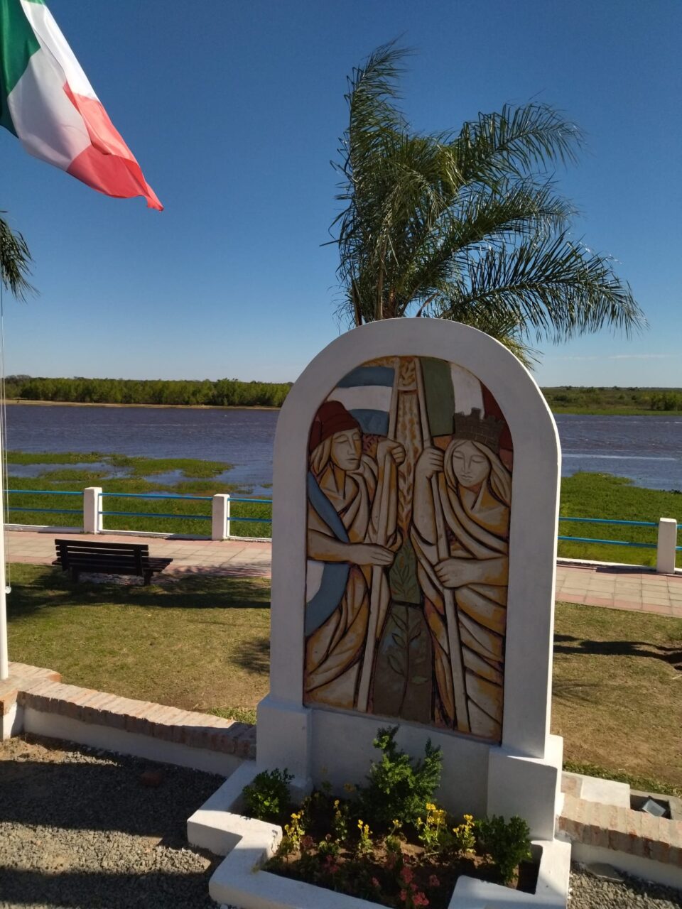 INAGURATO IL MONUMENTO A GIUSEPPE GARIBALDI A ESQUINA (ARGENTINA)