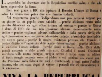 Proclamazione Repubblica Romana - 1849