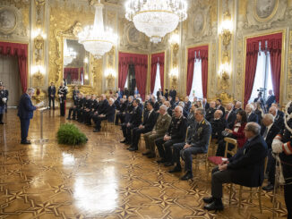 Il Presidente della Repubblica Sergio Mattarella durante la cerimonia della ricorrenza del 78° anniversario della Liberazione (foto di Francesco Ammendola - Ufficio per la Stampa e la Comunicazione della Presidenza della Repubblica)